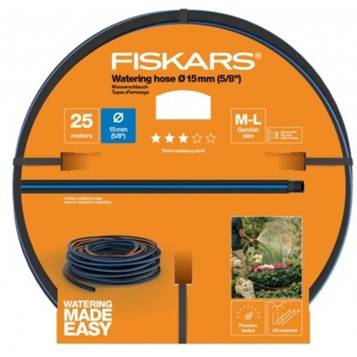 FISKARS Locsolótömlő 15 mm-es (5/8"), 25 m Q3 1027097