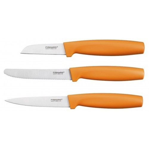 Fiskars Functional Form zöldségkés készlet, 3 db, narancs 1014272 (102670)