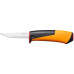 Fiskars Hardware Kés kifinomult famunkákhoz, tokba épített élezővel, 20,9cm 1023620