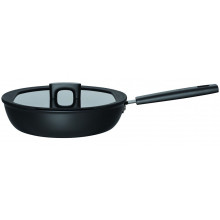 Fiskars Hard Face serpenyő fedéllel, 28 cm 1052232
