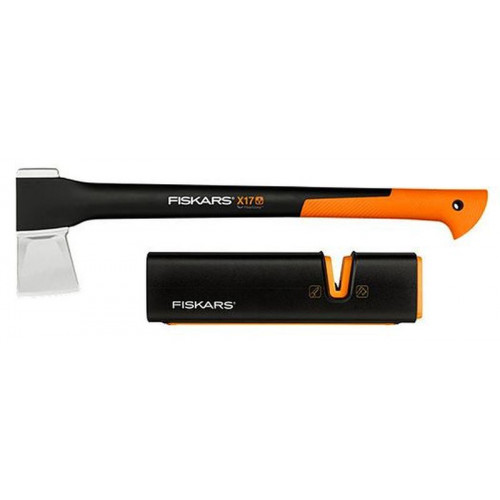 Fiskars Szett hasítófejsze X17 + Xsharp fejsze- és késélező 1020182