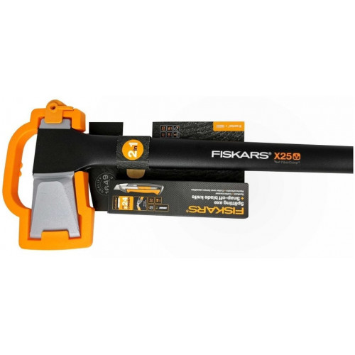 Fiskars Szett hasítófejsze X25 + pengekés CarbonMax 1057915