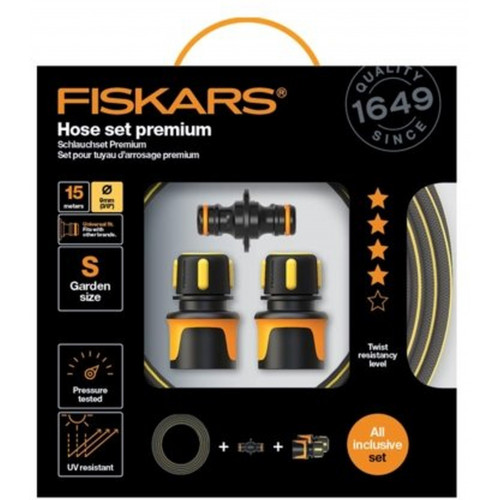FISKARS Prémium tömlő szett 9mm-es, 15 m 1027101