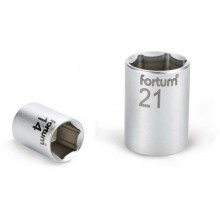 FORTUM ipari dugófej, 1/2", 16mm, 61CrV5, mattkróm, 38mm hosszú 4700416