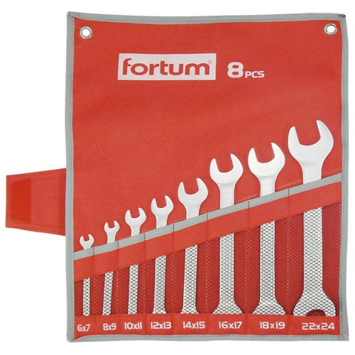 FORTUM villás kulcs készlet 8db 4730104 FORTUM villás kulcs készlet 8db 4730104