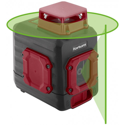FORTUM Automatikus lézeres vízszintező, zöld, 1D1V (1×360°+1V) 4780209