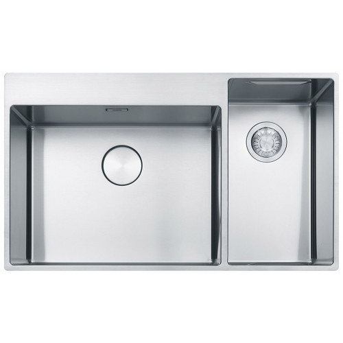 Franke Box Center BWX 220/620-54-27/2 Nemesacél jobbos mosogató, 860 x 510 mm 127.0538.259