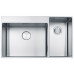Franke Box Center BWX 220/620-54-27/2 Nemesacél jobbos mosogató, 860 x 510 mm 127.0538.259