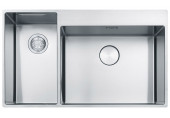 Franke Box Center BWX 220/620-54-27/7 Nemesacél balos mosogató, 860 x 510 mm 127.0538.260