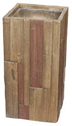 G21 Wood Tube dark virágcserép 40x40x80cm 6392652 G21 Wood Tube dark virágcserép 40x40x80cm 6392652