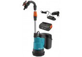 GARDENA 2000/2 Akkus hordóürítő szivattyú (2bar/2000l/ó) (1x2,0Ah/18V) P4A 14602-20