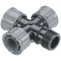 GARDENA keresztelem szelephez, belső menet 1" x külső menet 1" 2750-20