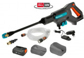 Gardena AquaClean 24/18V P4A Akkus magasnyomású mosó készlet (1x2,5Ah/18V) 14800-20