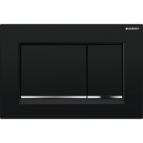 Geberit Sigma 30 működtető nyomólap, kétmennyiséges fekete/fényes króm/fekete 115.883.KM.1