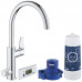 GROHE Blue Pure Set BauCurve mosogatócsap szűrővel, króm 30385000