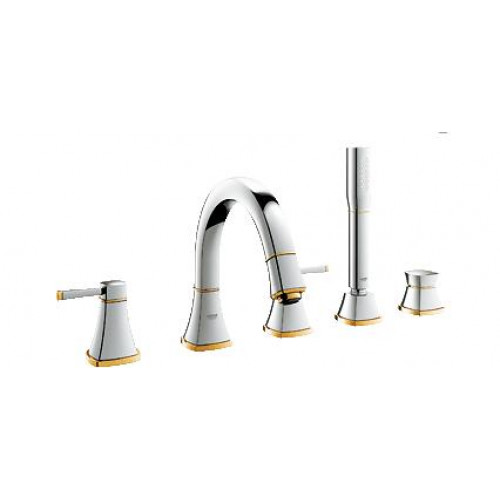 GROHE Grandera 5 lyukas kádkombináció, króm/arany 19919IG0 GROHE Grandera 5 lyukas kádkombináció, króm/arany 19919IG0