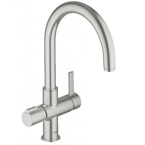 GROHE Red Duo egykaros mosogatócsap, szuperacél 30033DC0