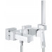 GROHE Eurocube egykaros kádcsaptelep zuhanyszettel, króm 23141000