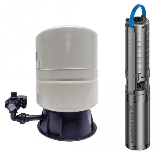 Grundfos SP 2A-18 búvárszivattyú + 60 l vízellátó készlet + 30 m kábel 98163256 Grundfos SP 2A-18 búvárszivattyú + 60 l vízellátó készlet + 30 m kábel 98163256