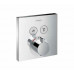 HANSGROHE ShowerSelect termosztát falsík alatti szereléshez, 2 fogyasztóhoz, króm 15763000