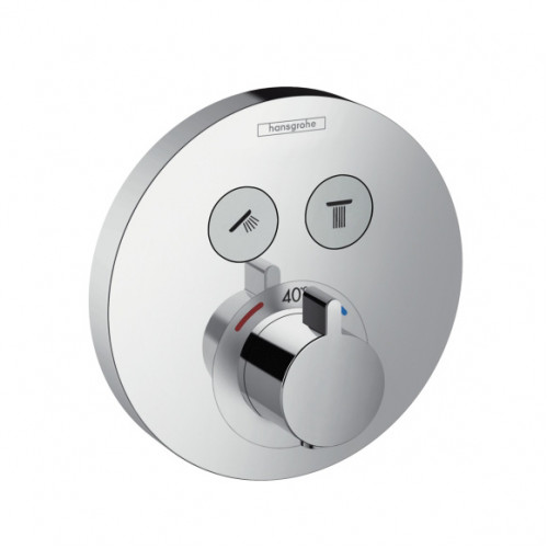 HANSGROHE ShowerSelect S falsík alatti termosztátos csaptelep, króm 15743000 HANSGROHE ShowerSelect S falsík alatti termosztátos csaptelep, króm 15743000