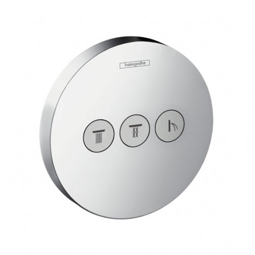 HANSGROHE ShowerSelect S falsík alatti elzáró és váltószelep 3 fogyasztóhoz, króm 15745000