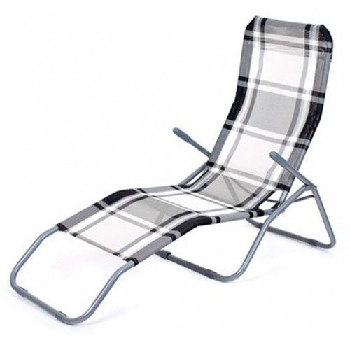 HAPPY GREEN napozóágy, antracit kockás 50F2031XAC