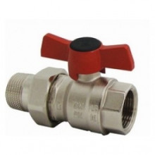 HERZ Modul Hollanderes golyóscsap, T fogantyú, piros, 3/4", KB 1221112