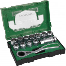 HiKOKI 40030033 13 db-os dugókulcs készlet, 1/2"
