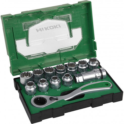 HiKOKI 40030033 13 db-os dugókulcs készlet, 1/2"