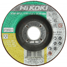HiKOKI 4100221 Csiszolókorong (rozsdamentes acél, acél), süllyesztett 115x22,2x6mm