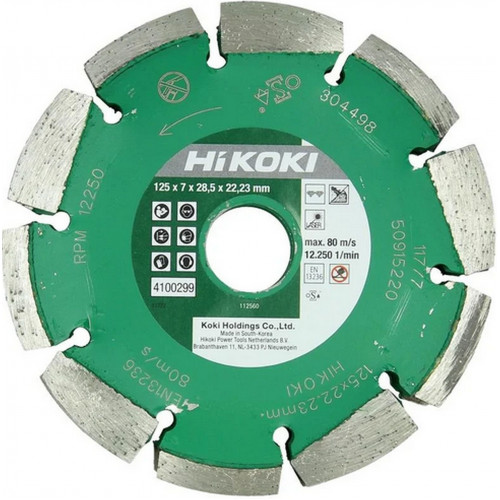 HiKOKI 4100299 Gyémánttárcsa (háromsoros) 125x22,2mm