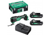 HiKOKI CV18DAWRZ Akkus Multi szerszám MultiTool (18V/2x2,0Ah) HITBOX