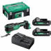 HiKOKI CV18DAWRZ Akkus Multi szerszám MultiTool (18V/2x2,0Ah) HITBOX