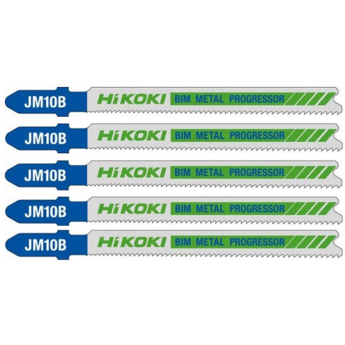 HiKOKI 750031 BIM Fűrészlap fához és fémhez dekopírfűrészhez, 132/105×10×1,25 mm, 5 db