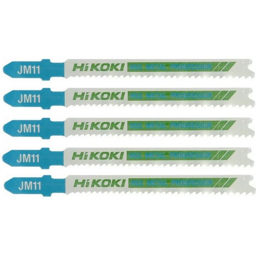 HiKOKI 750040 HSS Fűrészlap fémhez dekopírfűrészhez, 91,5/65×7,5×1 mm, 5 db