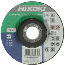 HiKOKI 752522 Vágókorong fém (süllyesztett) 125x22,23x2,5mm
