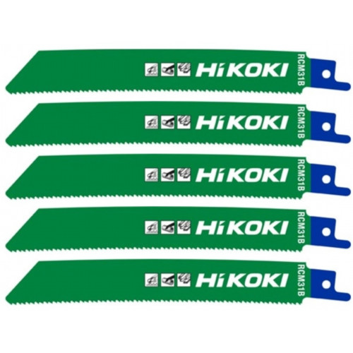 HiKOKI 752676 Fűrészlapok kardfűrészhez, 150/128,5x19,0x0,9mm, 5 db