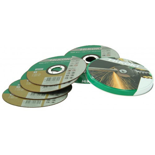 HiKOKI 782309 Vágótárcsa fémekhez és rozsdamentes acélhoz, 125 x 22,23 x 1,0 mm, 10 db