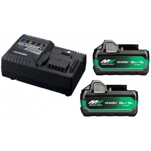 HiKOKI UC18YSL3WHZ MultiVolt Akkumulátor és töltő szett (18/36V/2x5,0/2,5Ah)