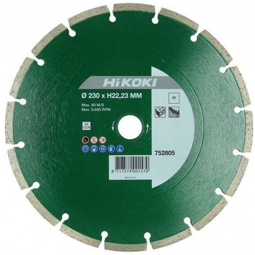 HiKOKI 752804 Gyémánt szegmenses vágótárcsa 180x22,2x7mm