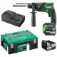 HiKOKI DH18DPBWPZ Akkus fúrókalapács SDS-Plus (18V/2x5,0Ah/1,3J) HSC II