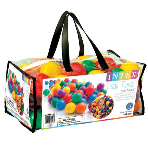 INTEX Fun Ballz labda készlet, 6,5 cm 100 db 49602