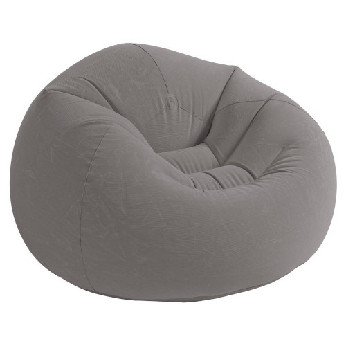 INTEX Beanless Bag Chair felfújható szürke fotel, 107 x 104 x 69 cm 68579NP