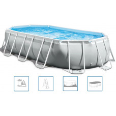 INTEX Prism Frame Pools fémvázas medence vízforgatóval, 503 x 274 x 122 cm 26796GN