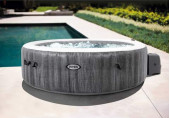 INTEX Purespa Greywood Deluxe HWS 800+ Whirlpool négyszemélyes jakuzzi, 196 x 71 cm 28440