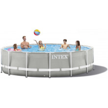INTEX Prism Frame Pools 366 x 99 cm fémvázas medence szett vízforgatóval, 26716NP