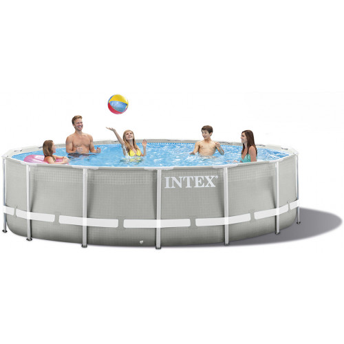 KIÁRUSÍTÁS INTEX Prism Frame fémvázas medence szett, 366 x 99 cm 26716NP SÉRÜLT CSOMAGOLÁS