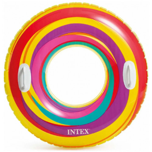 INTEX Swirly Whirly felfújható sárga úszógumi, 91 cm 59256NP