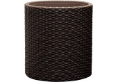 KETER LARGE CYLINDER PLANTER műrattan virágláda, whiskey barna 223947 (17197837)